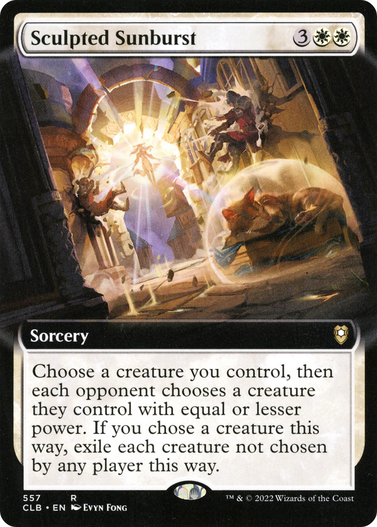 Sculpted Sunburst (CLB-557) - Commander Legends: Battle for Baldur's Gate: (Extended Art) Foil