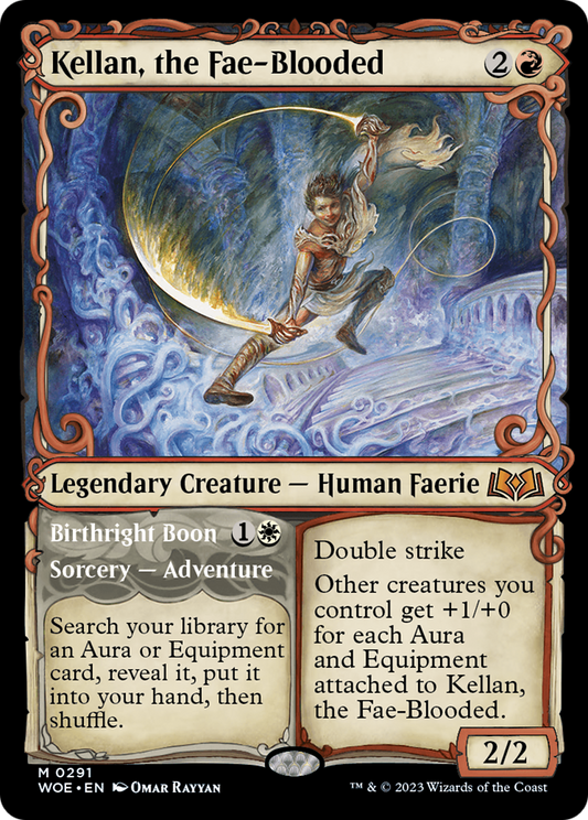 Kellan, the Fae-Blooded // Birthright Boon (WOE-291) - Wilds of Eldraine: (Showcase)