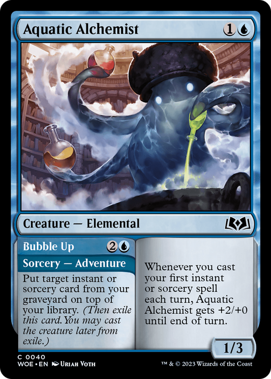 Aquatic Alchemist // Bubble Up (WOE-040) - Wilds of Eldraine Foil