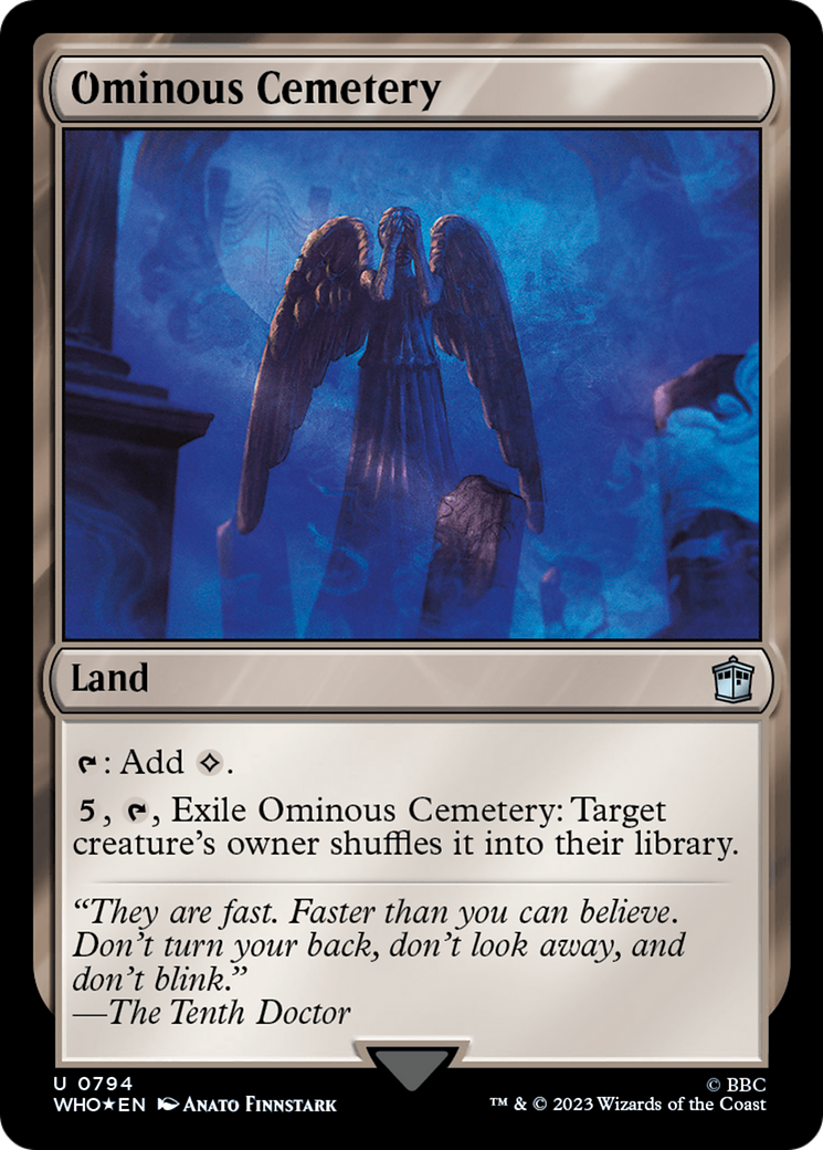 Ominous Cemetery (WHO-794) - Doctor Who Foil