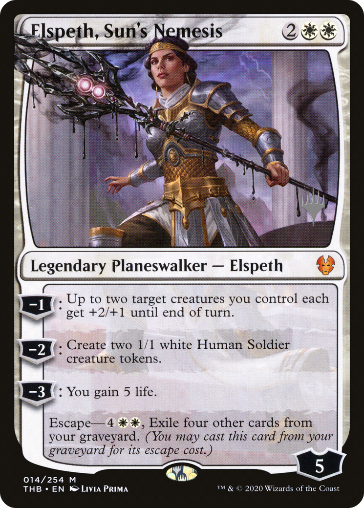 Elspeth, Sun's Nemesis (PPTHB-14P) - Theros Beyond Death Promos Foil
