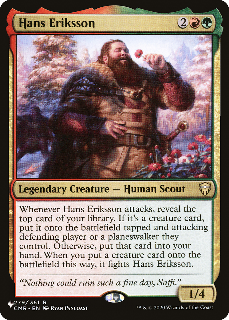Hans Eriksson (LIST-279/361) - The List