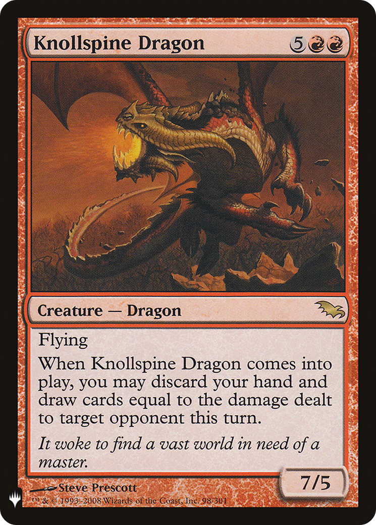 Knollspine Dragon (LIST-98/301) - The List