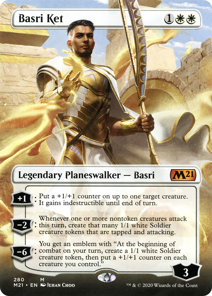 Basri Ket (Borderless) (M21-280) - Core Set 2021 (Borderless) Foil