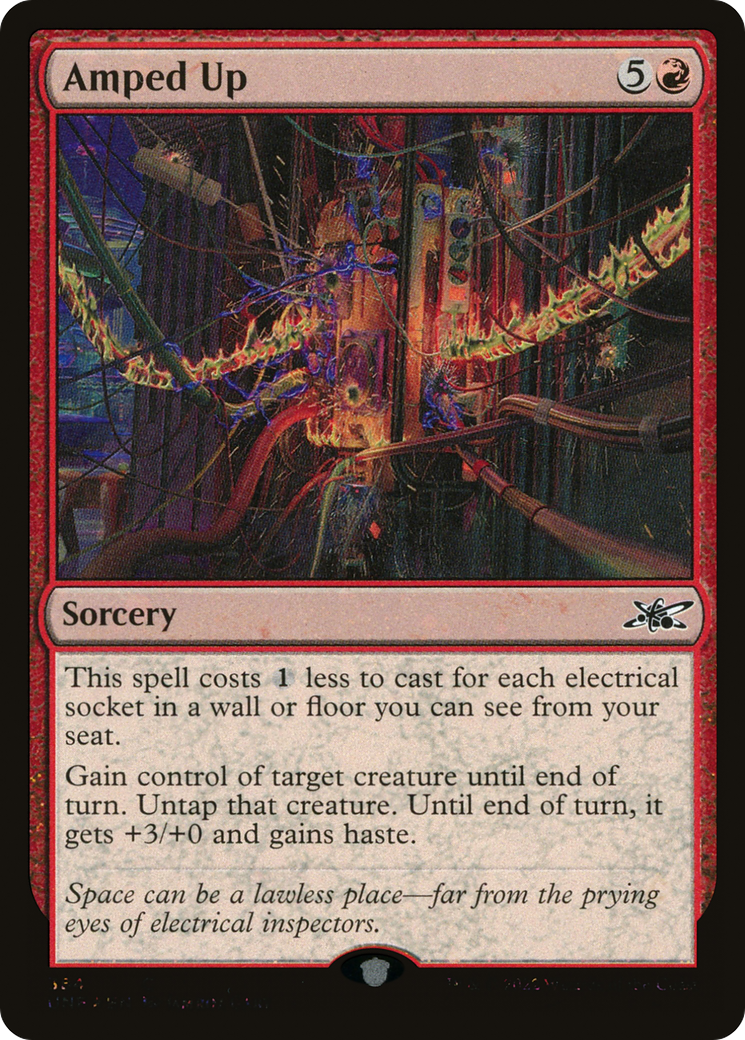 Amped Up (Galaxy Foil) (UNF-384) - Unfinity Foil
