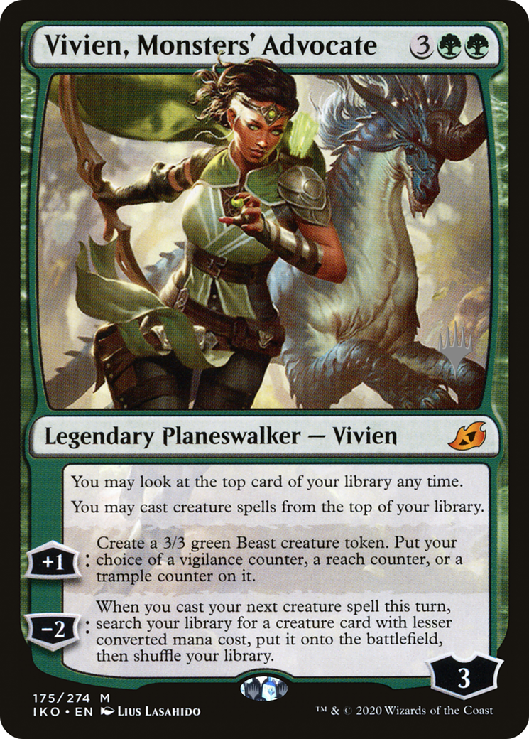 Vivien, Monsters' Advocate (PPIKO-175) - Ikoria: Lair of Behemoths Promos Foil