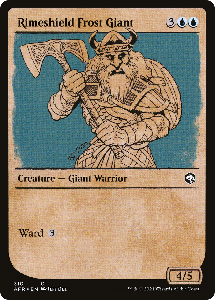 Rimeshield Frost Giant (AFR-310) - Adventures in the Forgotten Realms: (Showcase) Foil