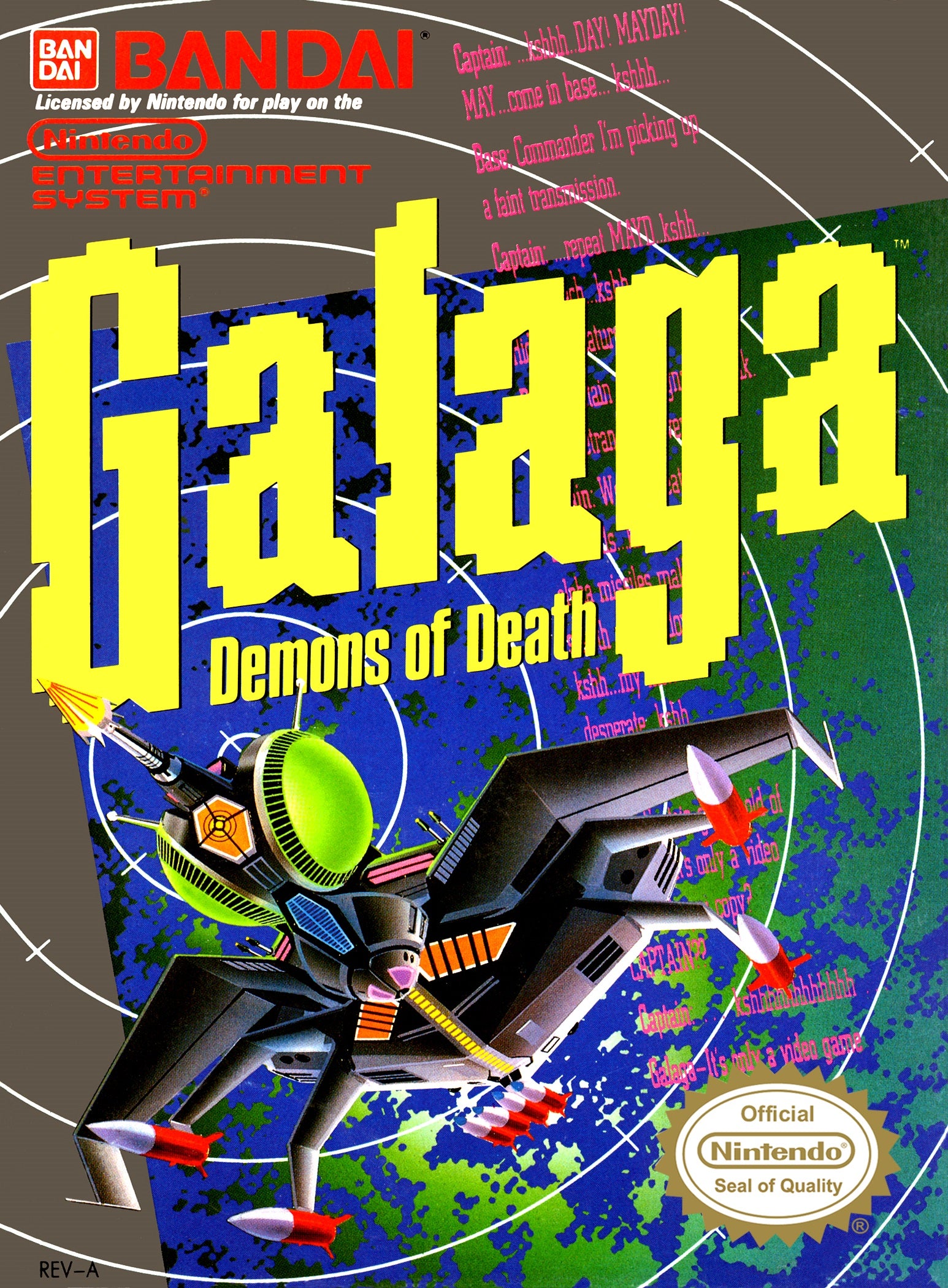 Galaga Demons of Death - Nintendo (NES)