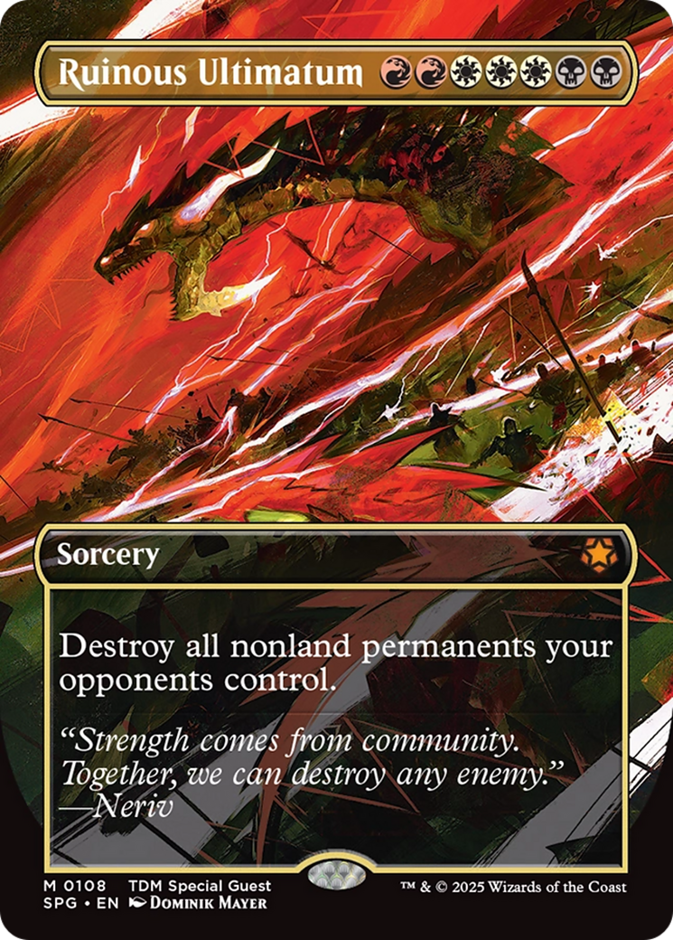 Ruinous Ultimatum (Borderless) (SPG-108) - Special Guests (Borderless)