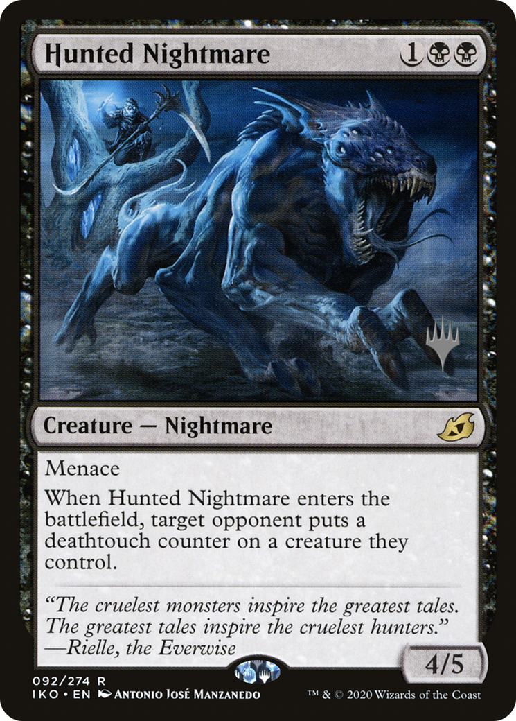 Hunted Nightmare (PPIKO-092) - Ikoria: Lair of Behemoths Promos Foil