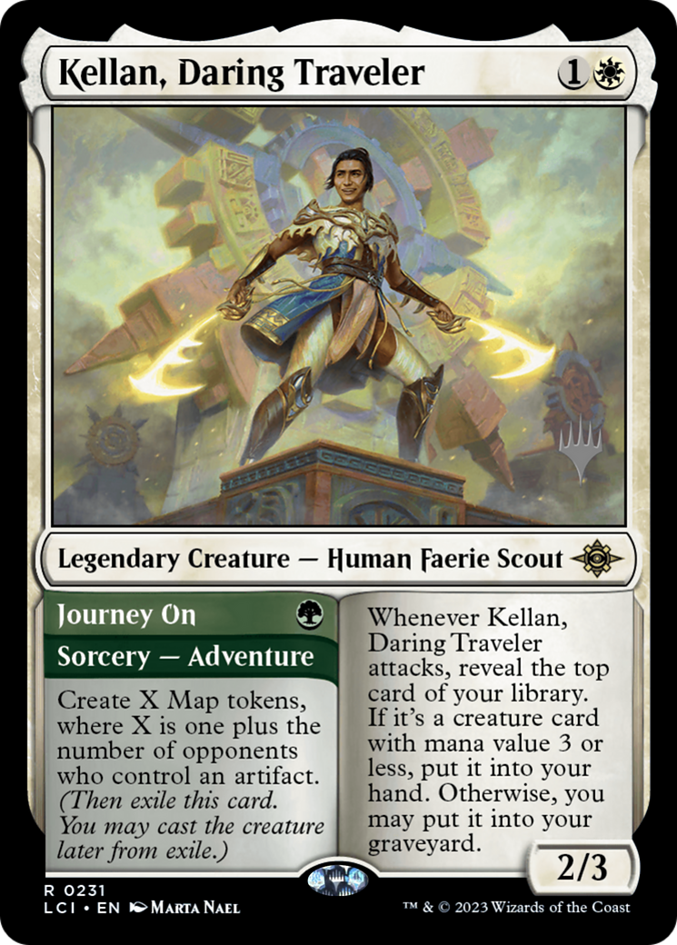 Kellan, Daring Traveler // Journey On (PPLCI-231P) - The Lost Caverns of Ixalan Promos Foil