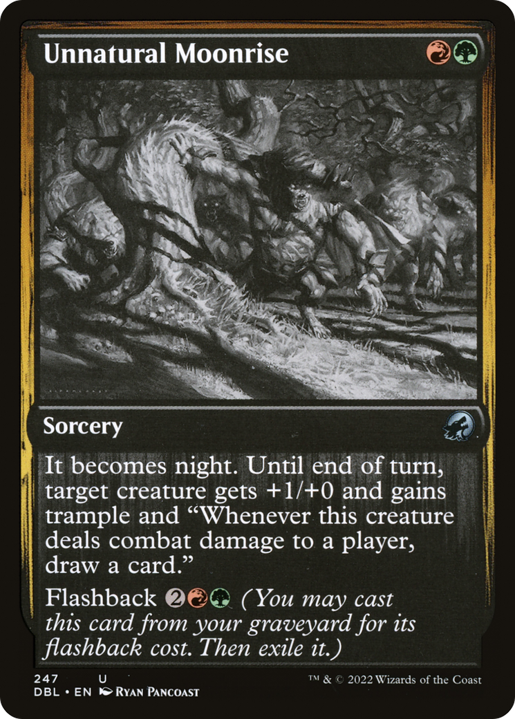 Unnatural Moonrise (DBL-247) - Innistrad: Double Feature Foil