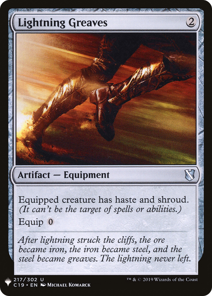 Lightning Greaves (C19) (LIST-217) - The List