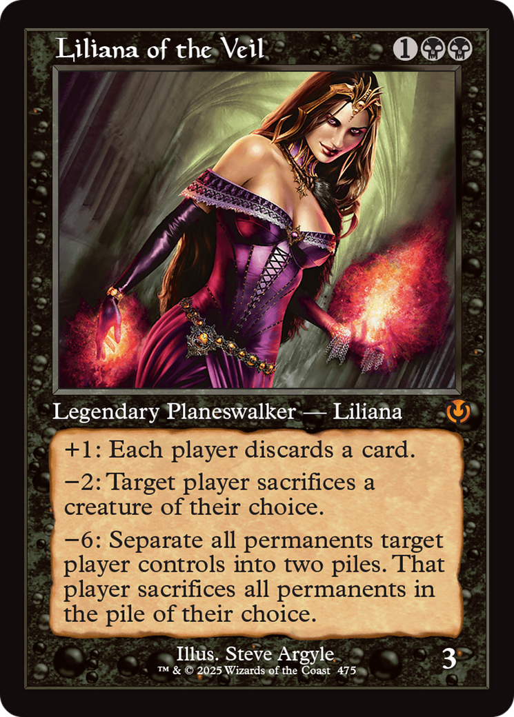 Liliana of the Veil (Retro Frame) (INR-475) - Innistrad Remastered Foil