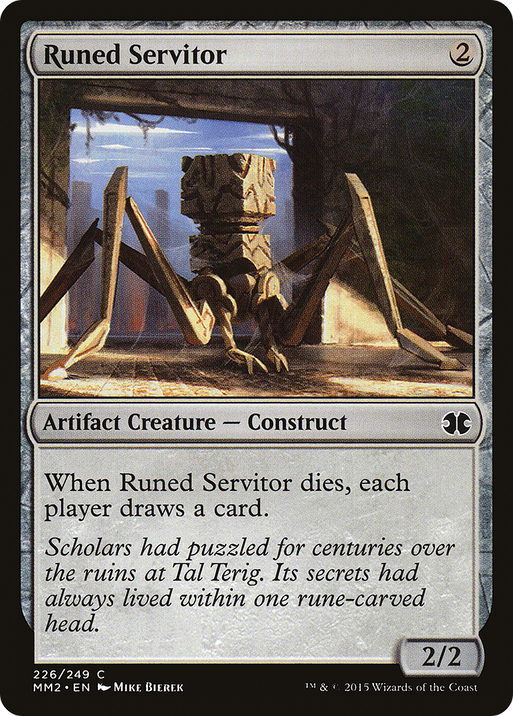 Runed Servitor (MM2-226) - Modern Masters 2015 Foil