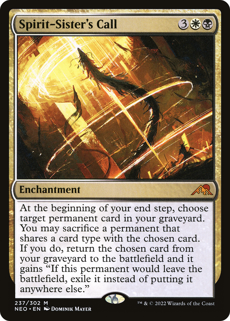 Spirit-Sister's Call (NEO-237) - Kamigawa: Neon Dynasty Foil