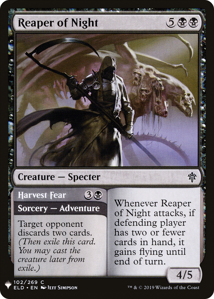 Reaper of Night // Harvest Fear (LIST-ELD-102) - The List
