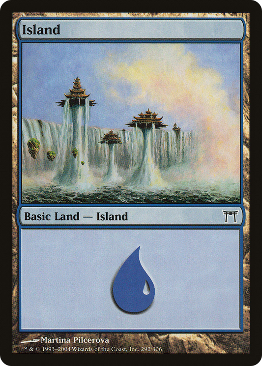 Island (CHK-292) - Champions of Kamigawa Foil