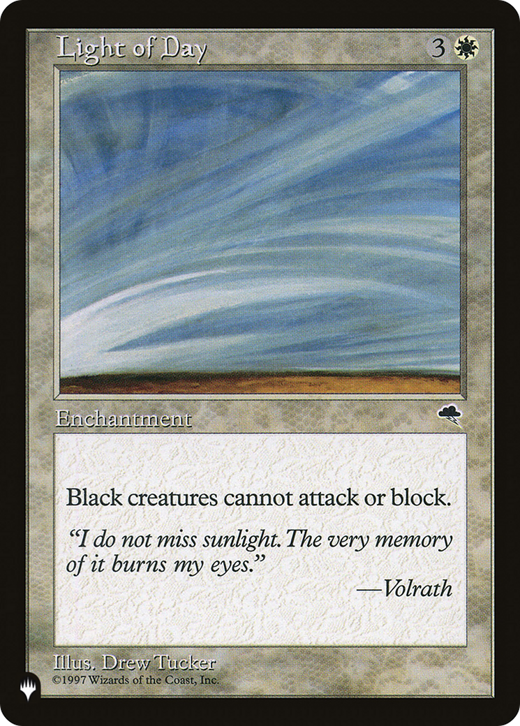 Light of Day (LIST-) - The List