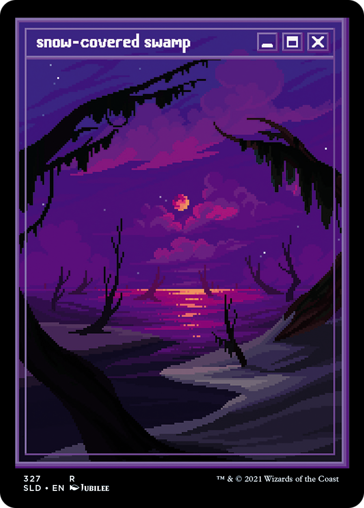 Snow-Covered Swamp (SLD-327) - Secret Lair Drop Foil