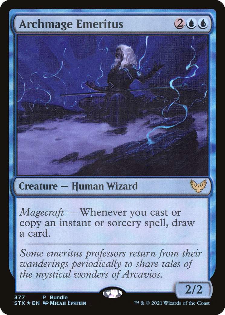 Archmage Emeritus (STX Bundle) (UMP-377) - Strixhaven: School of Mages Foil