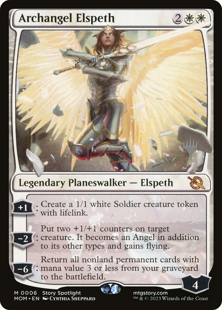 Archangel Elspeth (PPMOM-006) - March of the Machine Promos