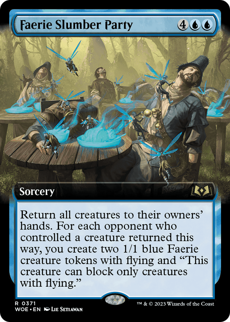 Faerie Slumber Party (WOE-371) - Wilds of Eldraine: (Extended Art)