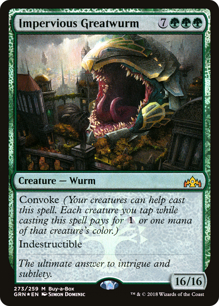 Impervious Greatwurm (BABP-273) - Guilds of Ravnica Foil