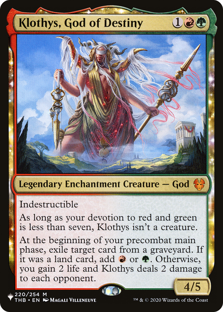 Klothys, God of Destiny (LIST-220/254) - The List: (enchantment)