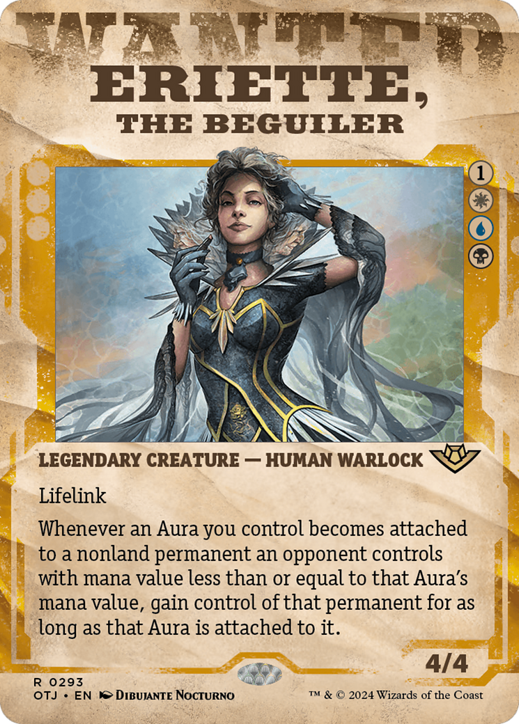 Eriette, the Beguiler (OTJ-293) - Outlaws of Thunder Junction: (Showcase) (Borderless) Foil