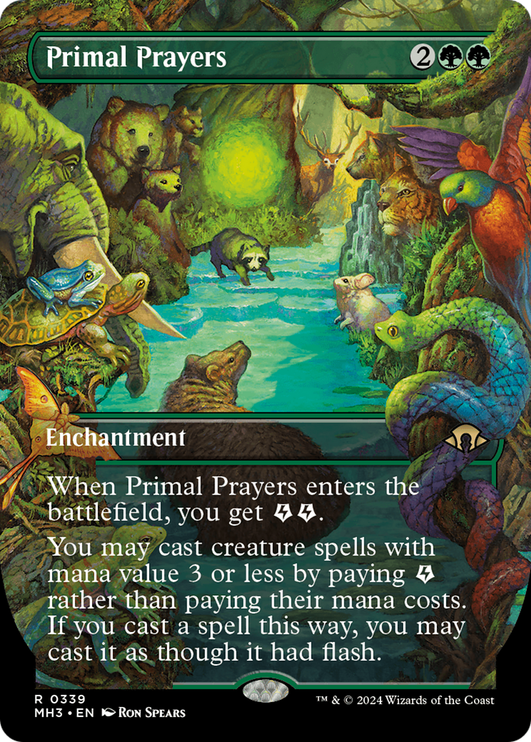 Primal Prayers (MH3-339) - Modern Horizons 3 (Borderless)