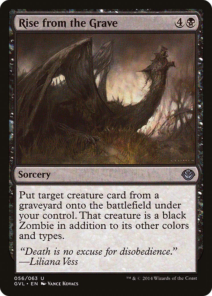 Rise from the Grave (DD3-056) - Duel Decks Anthology: Garruk vs. Liliana Foil