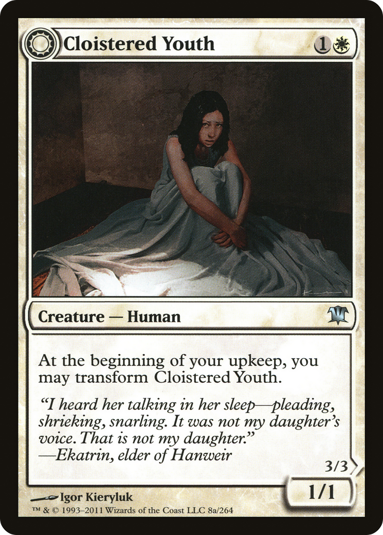 Cloistered Youth (ISD-008) - Innistrad: (Double Faced Transform) Foil