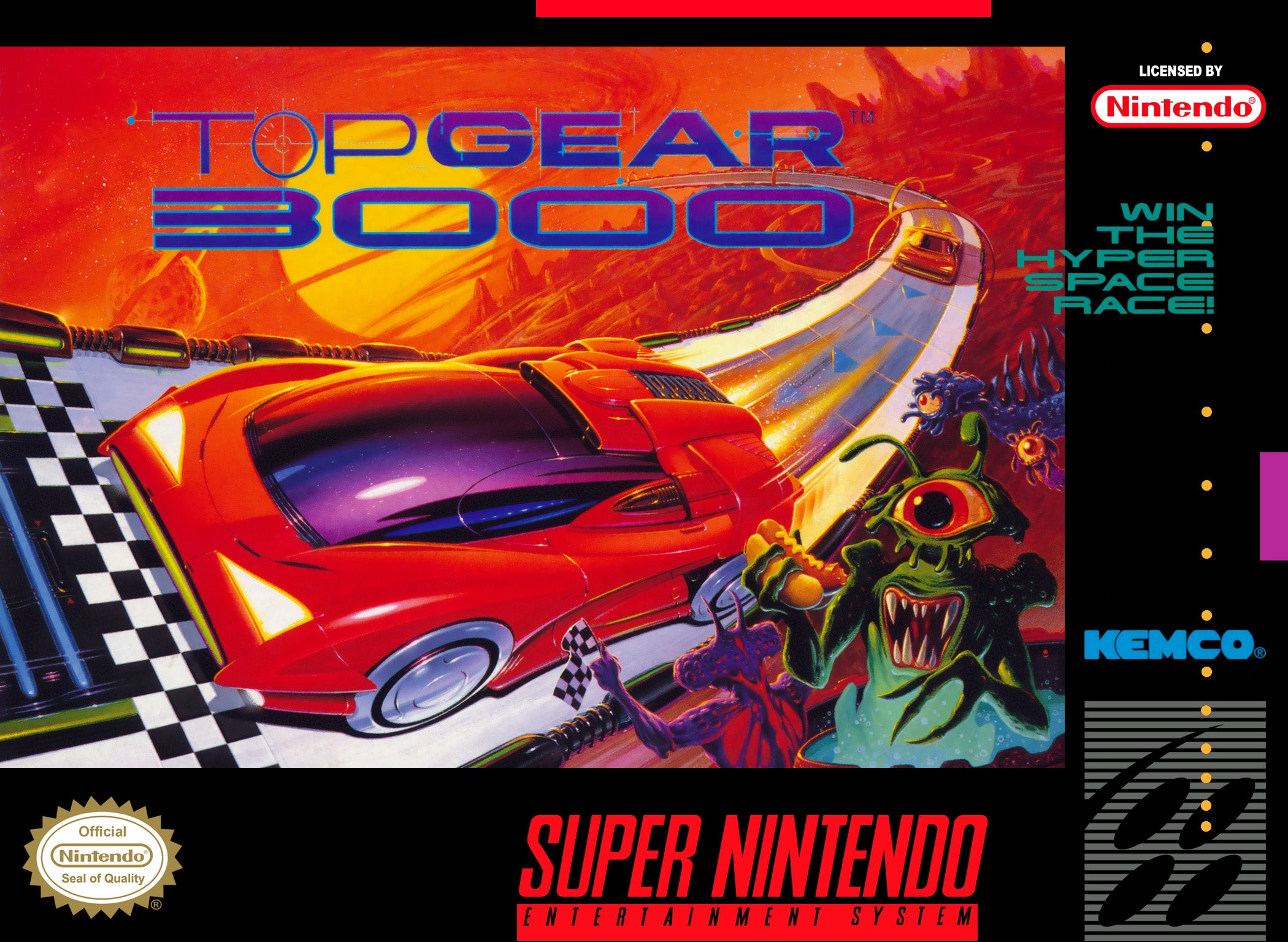 Top Gear 3000 - Super Nintendo (SNES)