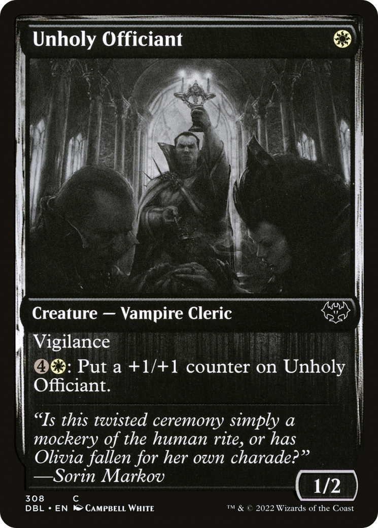 Unholy Officiant (DBL-308) - Innistrad: Double Feature Foil