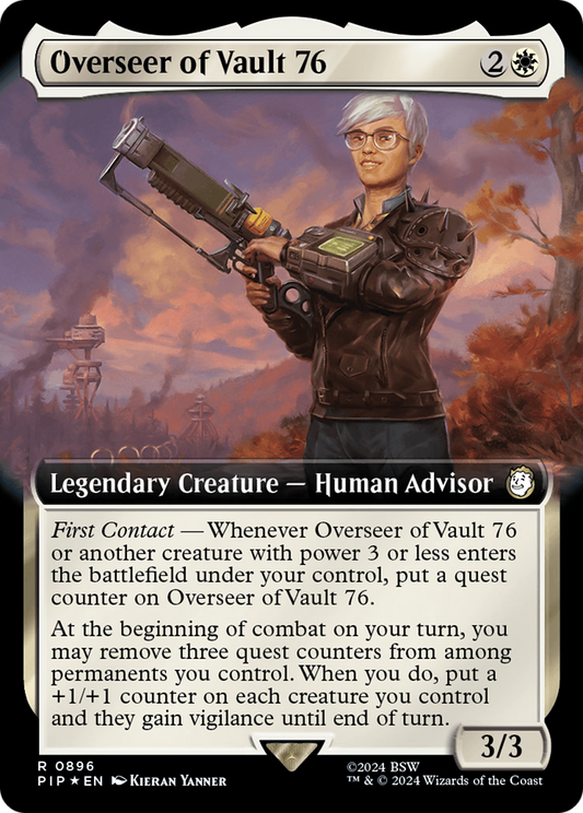 Overseer of Vault 76 (Extended Art) (Surge Foil) (PIP-896) - Fallout: (Extended Art) Foil