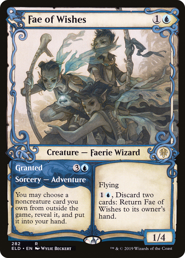 Fae of Wishes // Granted (ELD-282) - Throne of Eldraine: (Showcase) Foil