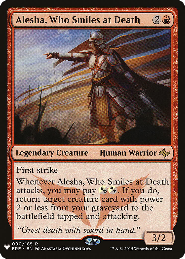Alesha, Who Smiles at Death (LIST-090/185) - The List