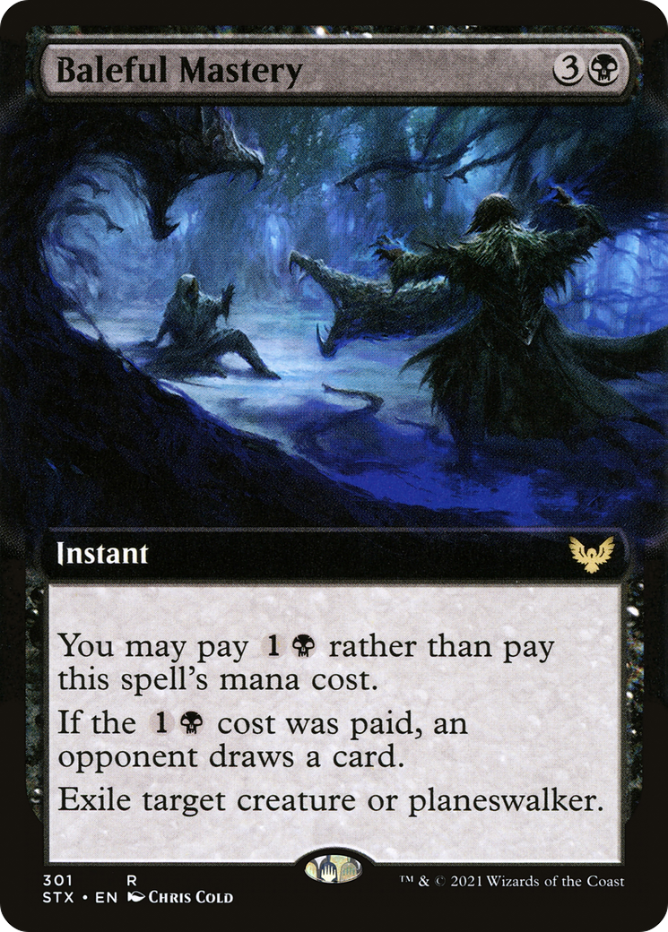 Baleful Mastery (STX-301) - Strixhaven: School of Mages: (Extended Art) Foil