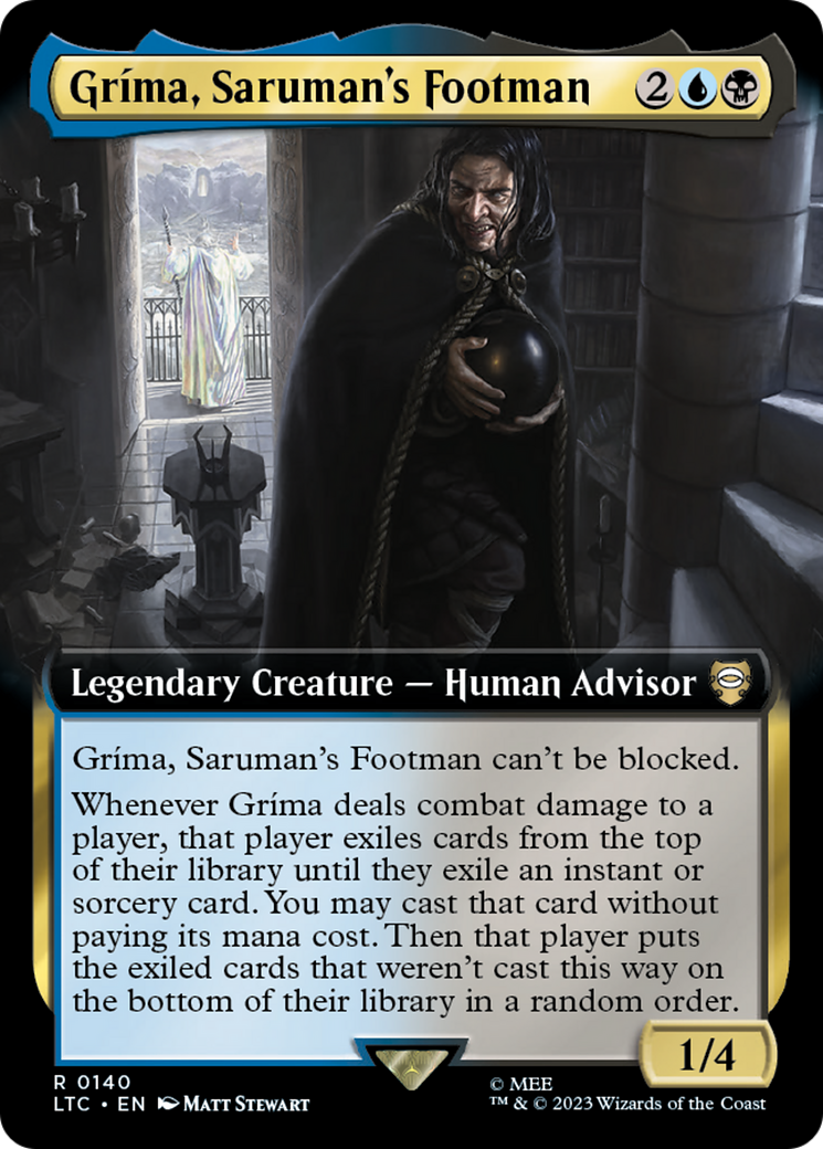 Gríma, Saruman's Footman (LTC-140) - Tales of Middle-earth Commander: (Extended Art)