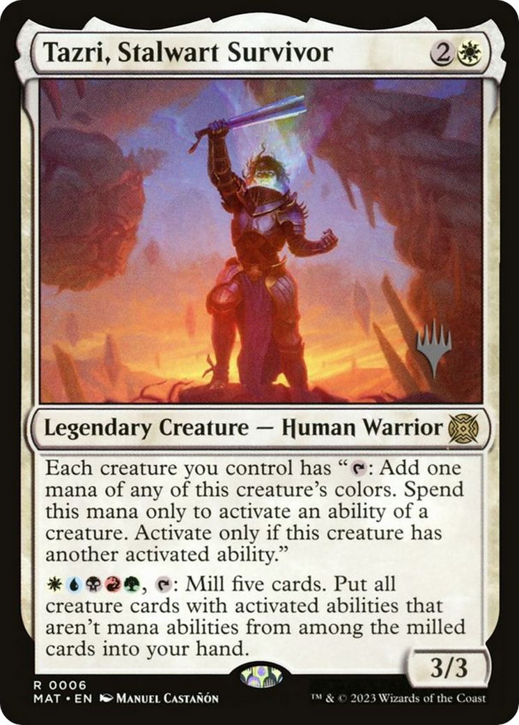 Tazri, Stalwart Survivor (PPLCI-06P) - March of the Machine: The Aftermath Promos Foil