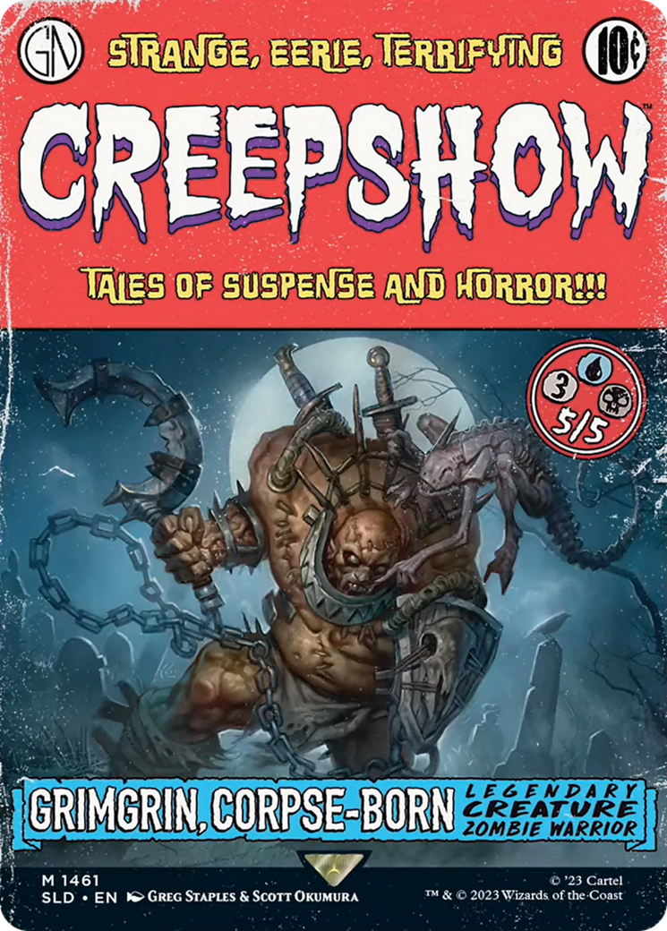 Grimgrin, Corpse-Born // Grimgrin, Corpse-Born (SLD-1461) - Secret Lair Drop: (Full Art) (Borderless)