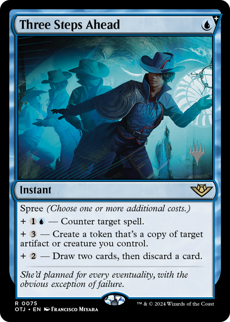 Three Steps Ahead (PPOTJ-75P) - Outlaws of Thunder Junction Promos