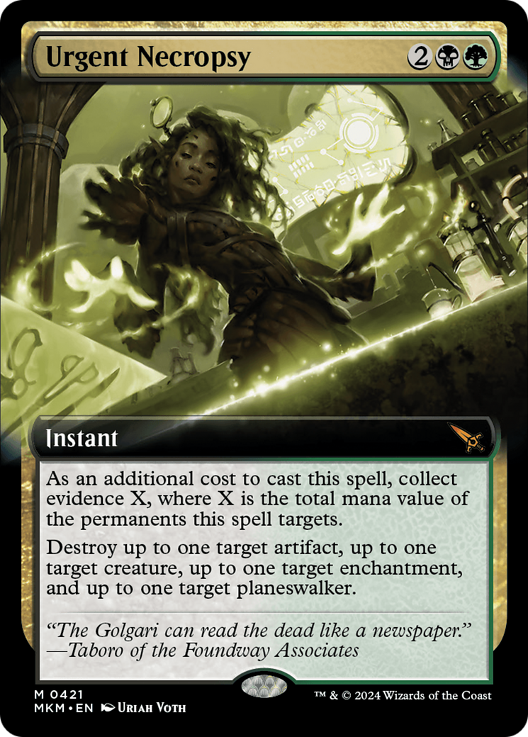 Urgent Necropsy (MKM-421) - Murders at Karlov Manor: (Extended Art) Foil