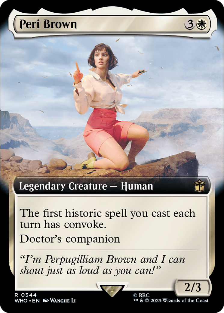 Peri Brown (WHO-344) - Doctor Who: (Extended Art) Foil