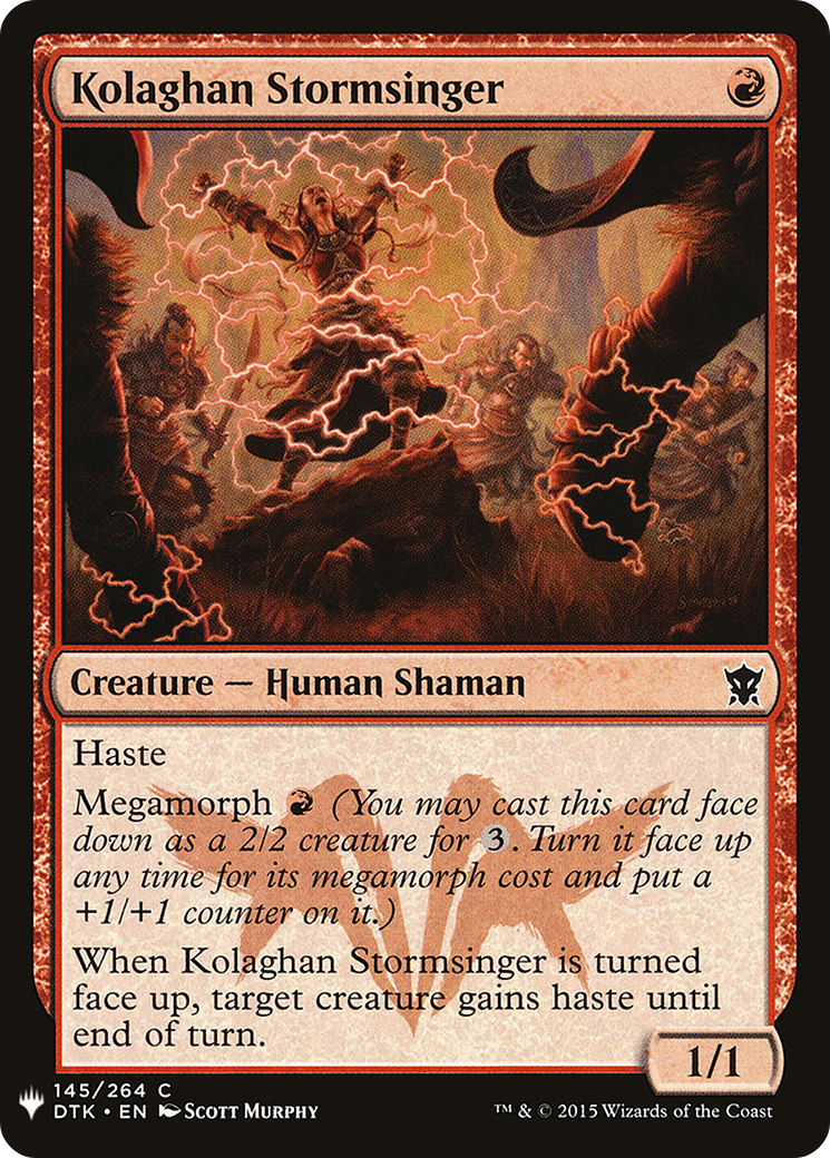Kolaghan Stormsinger (LIST-145) - The List