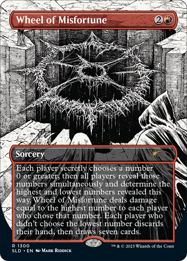 Wheel of Misfortune (1300) (SLD-1300) - Secret Lair Drop (Borderless) Foil