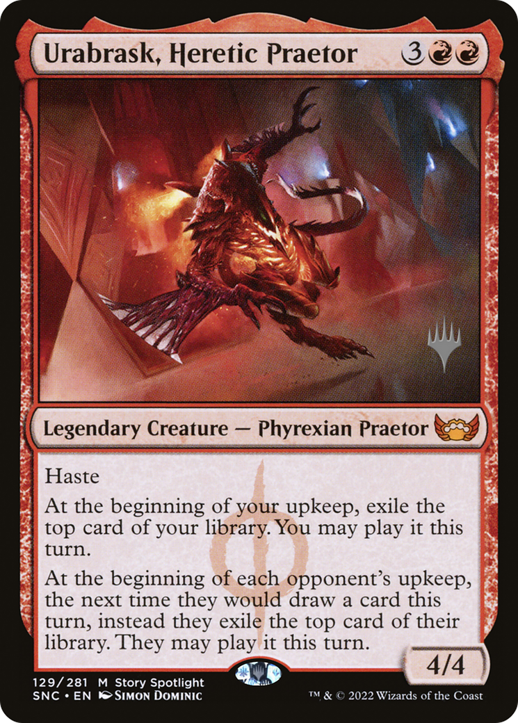 Urabrask, Heretic Praetor (PPSNC-129P) - Streets of New Capenna Promos Foil