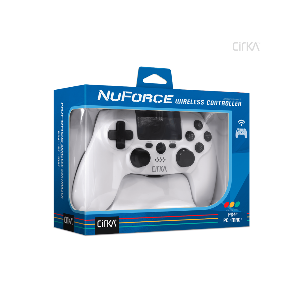 NuForce Wireless Game Controller for PS4/PC/Mac (White)