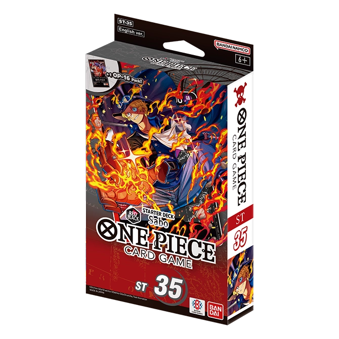 ONE PIECE CG ST35 STARTER DECK - SABO RED/BLACK